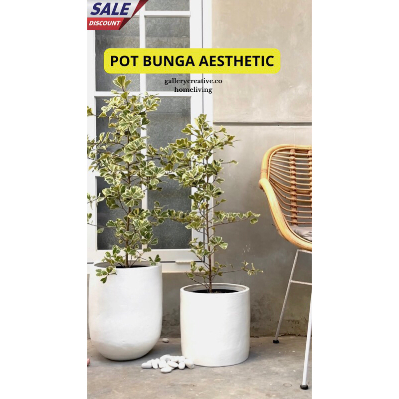 pot tanah liat - pot tanaman aesthetic-pot besar