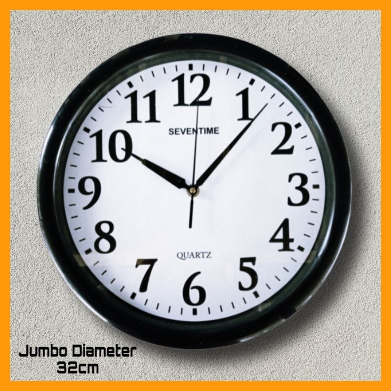 [COD] JAM DINDING SEVENTIME ORIGINAL JUMBO 32CM