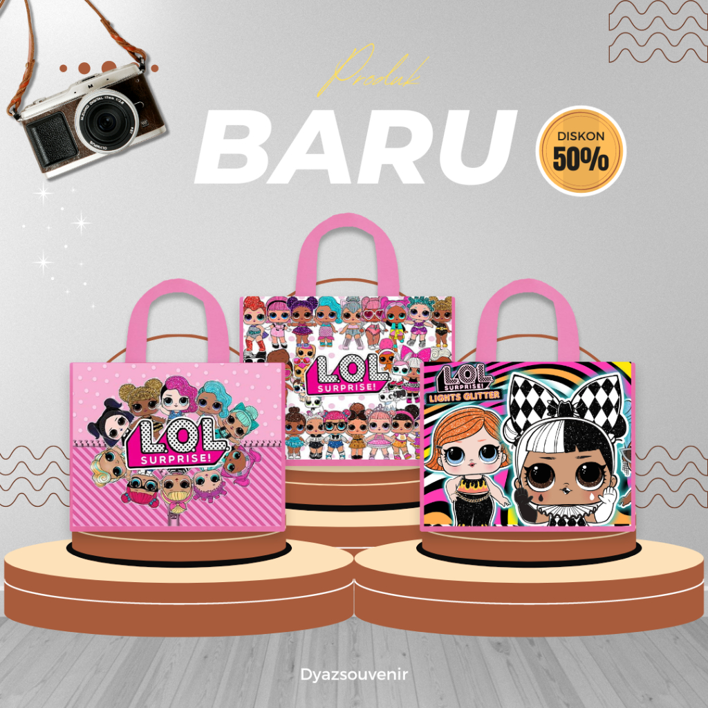 

Tas Ultah Premium (50grm) Desain Lol Bisa Custom Gratis Desain Tas Souvenir Anak Tas Totebag Wanita