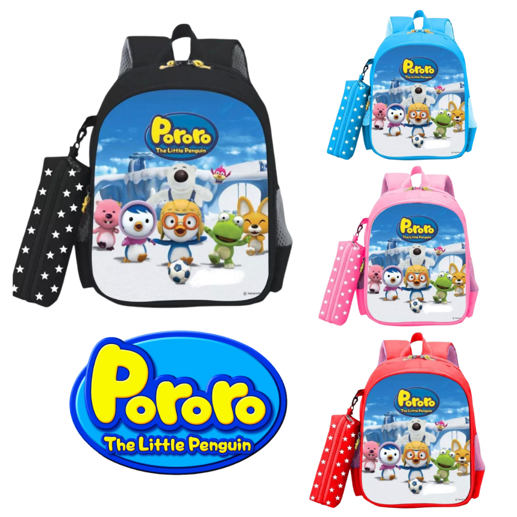 HOT SALE 7.7 - TAS SEKOLAH TK-SD ANAK LAKI-LAKI PEREMPUAN TAS RANSEL KARTUN ANIME FILM ANAK KECIL | RANSEL PUNGGUNG ANAK SEKOLAH | RANSEL PORORO - RANSEL REMAJA/PRIA/ANAK-ANAK