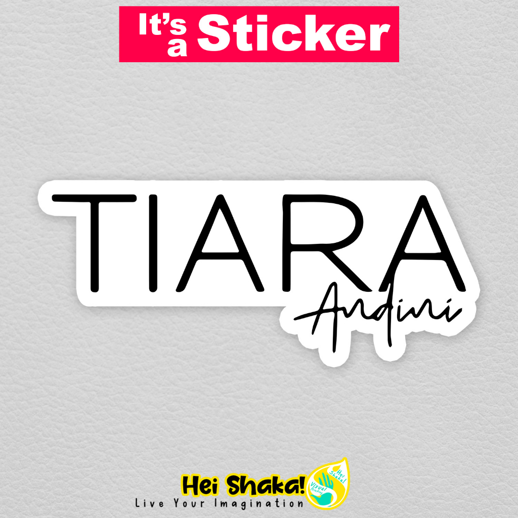 

Heishaka Stiker Tiara Andini Logo Sticker Vinyl Anti Air