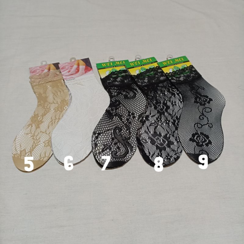 Kaos kaki  -kaos kaki pesta -kaos kaki brukat  panjang sampai atas mata kaki