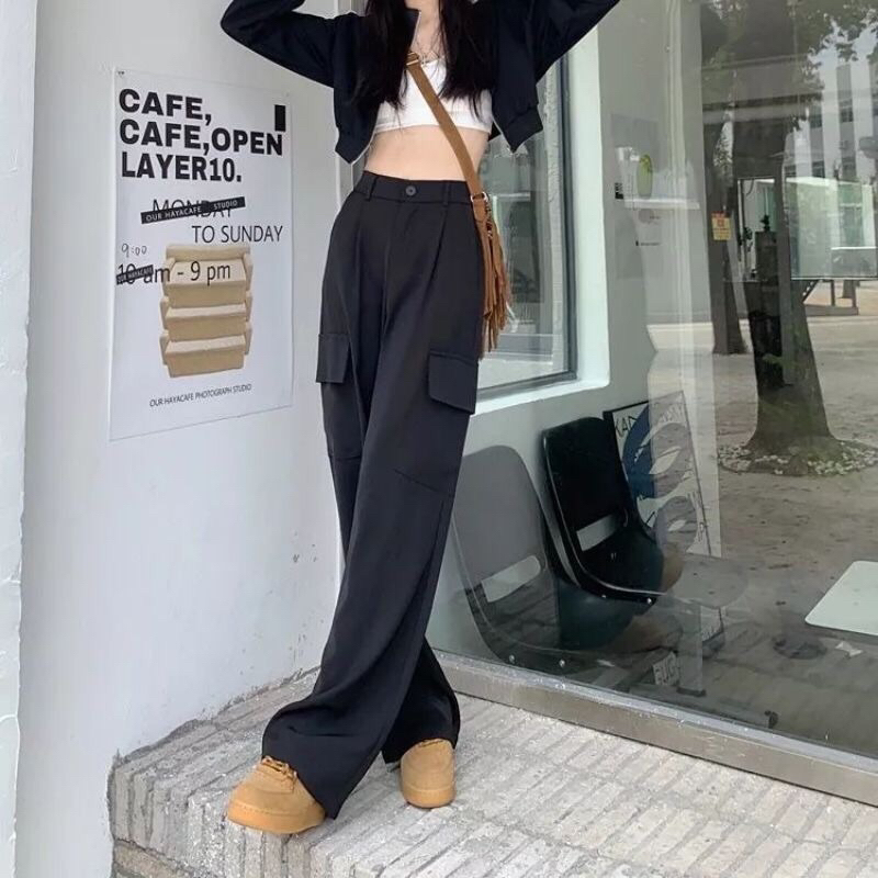 Celana Cargo Wanita Highwaist Premium Jumbo || Cargo Pants Wanita Terbaru || American drill