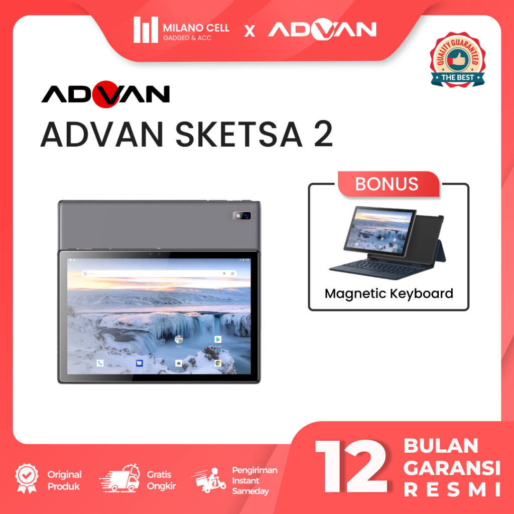 Advan Tab Sketsa 3 6/128GB UNISOC Tiger T606 Garansi Resmi Indonesia