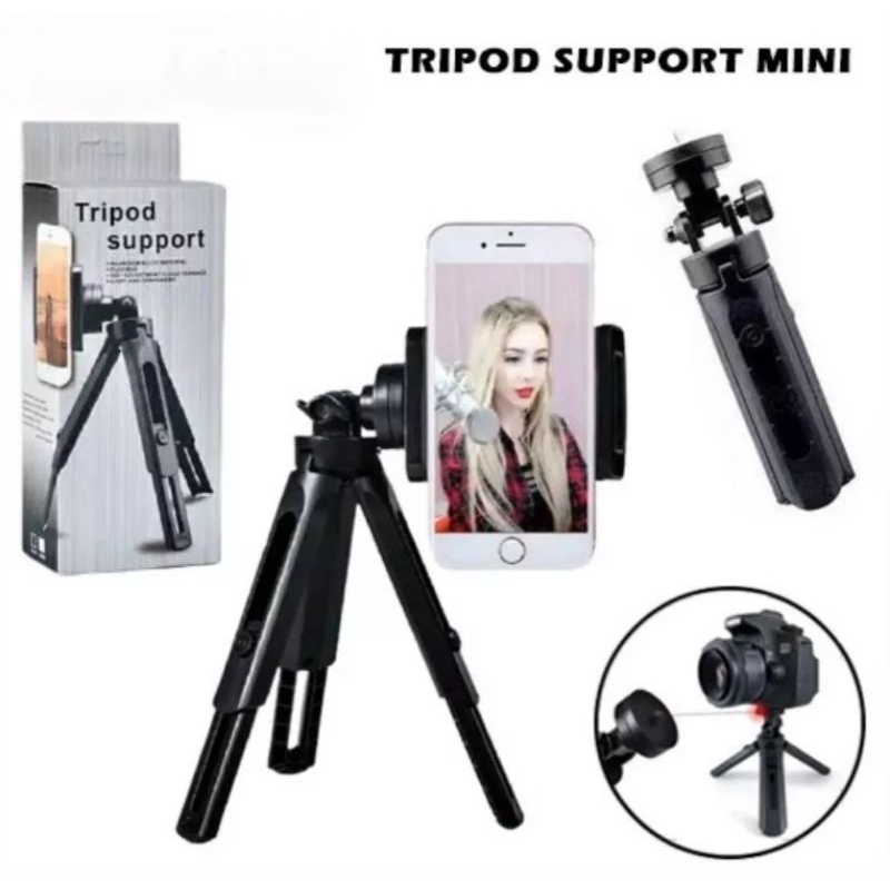 Tripod Support Mini - Phone Extendable With Holder U Satoo Penyangga HP Smartphone Kamera Smartphone