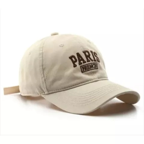 Topi Pria dan Wanita Cap Hat Cotton Material Bordir PARIS Baseball Cap Unisex New Model 2023