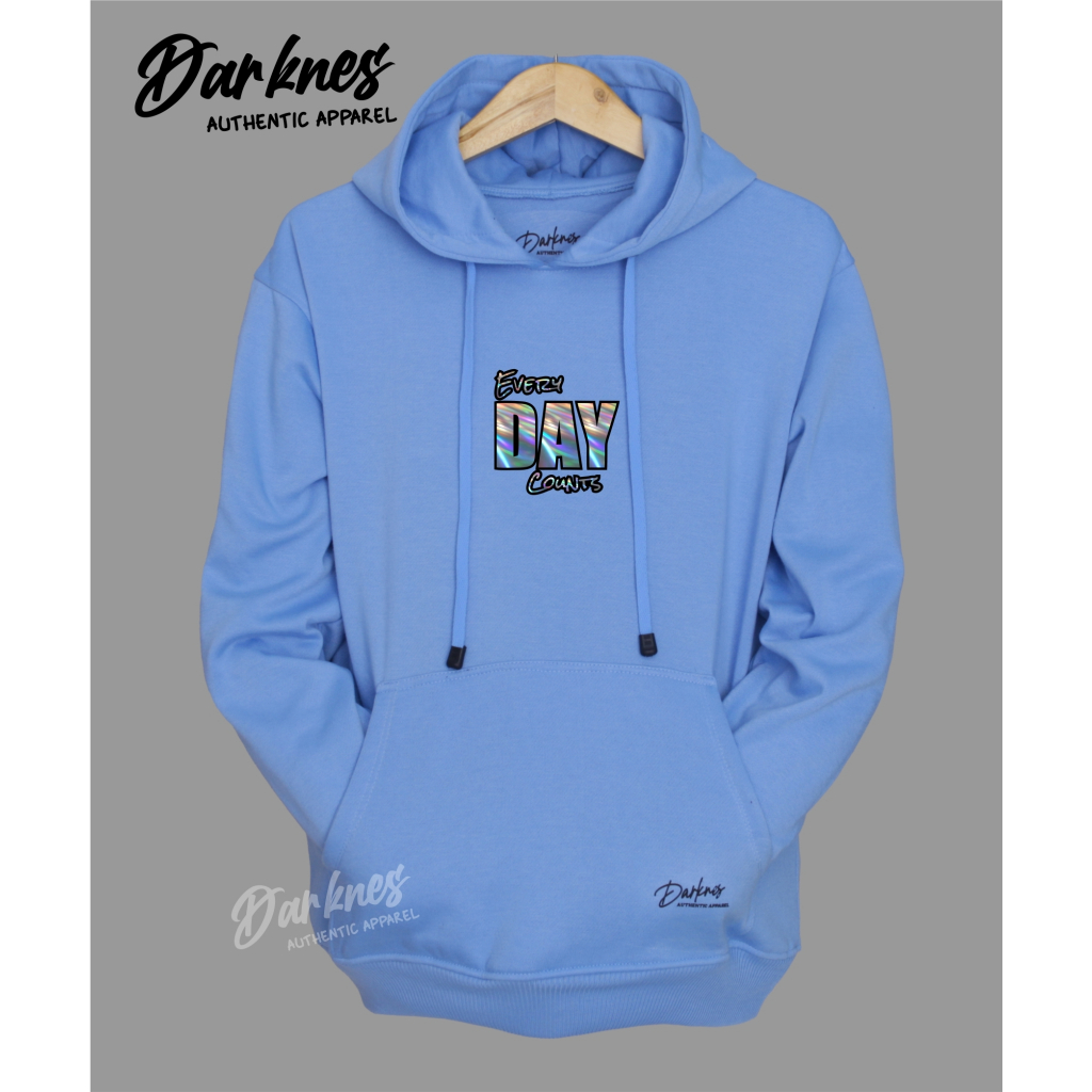 hoodie premium distro original darkness pria kekinian sweater hodie official cowok berkualitas higt quality terbaru 2023 switer jumper size M L XL XXL cod bayar ditempat warna biru turkis