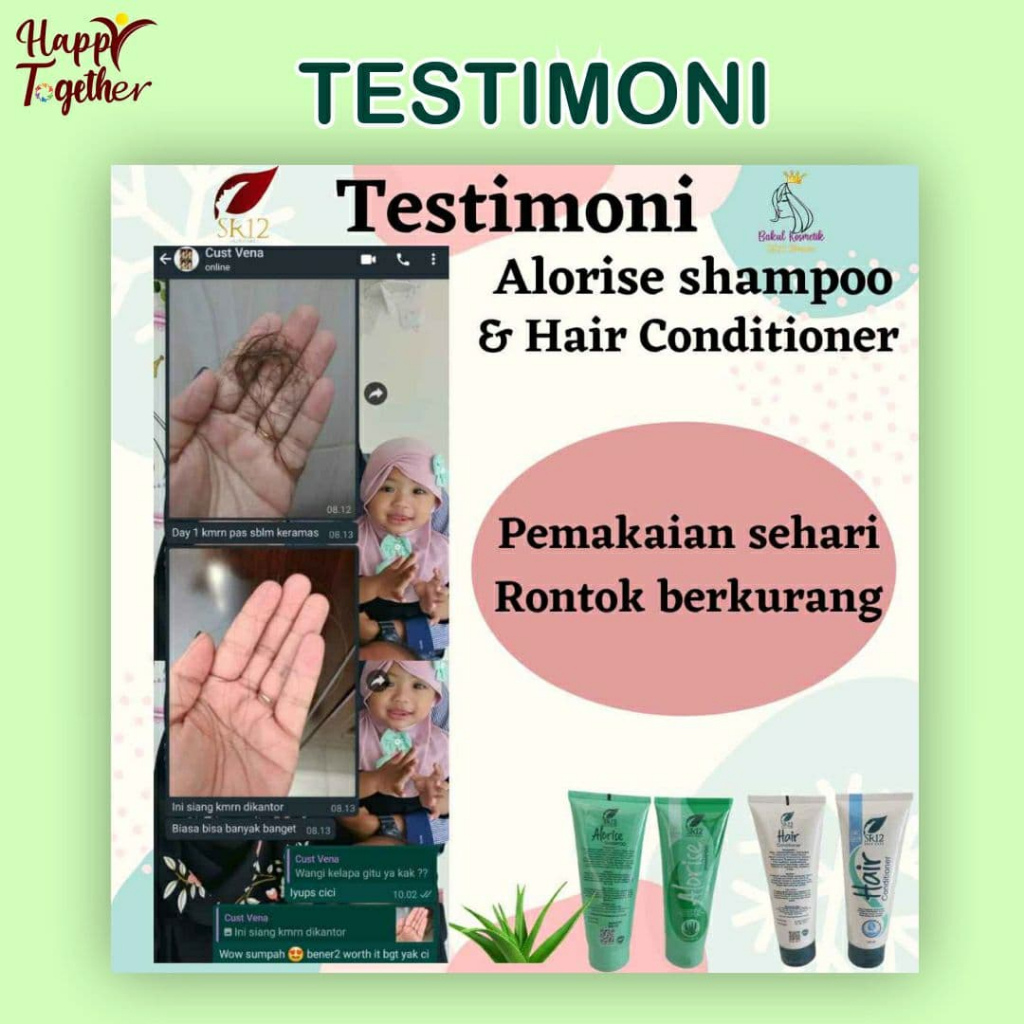 ALORISE SHAMPO SR12 / MENGHALUSKAN RAMBUT / PERAWATAN RAMBUT RONTOK KERING &amp; CABANG / SHAMPO HERBAL / saudagarsr12