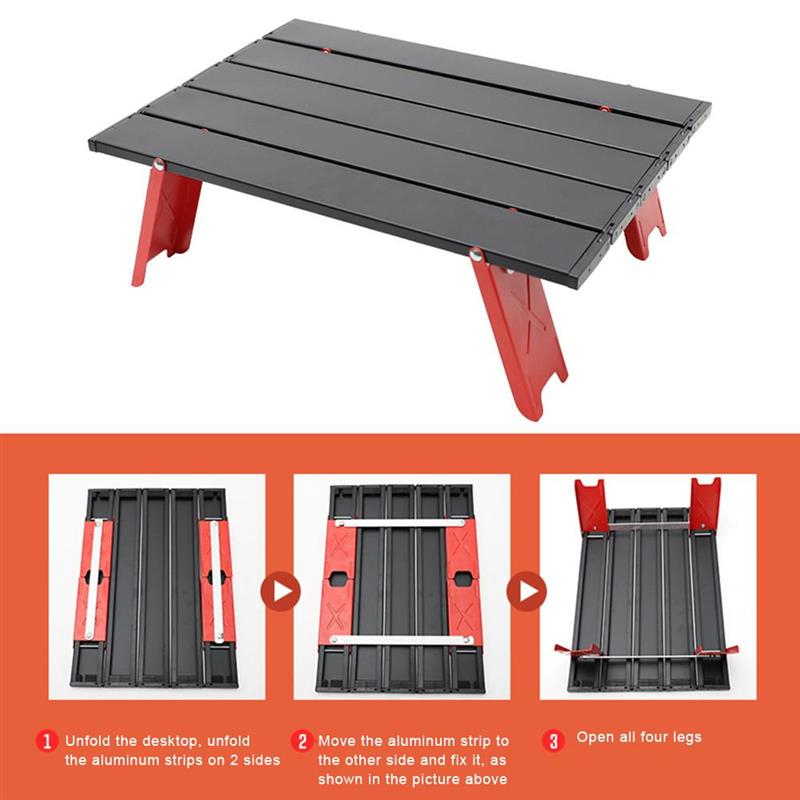 Changsen Meja Lipat Piknik Foldable Aluminium 40 x 29 x 13 cm - 8826