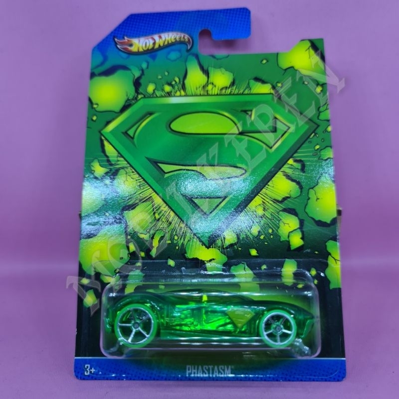 Diecast Hot Wheels Kroger Exclusive Chase Car Superman Series Phastasm Green Transparant Rare
