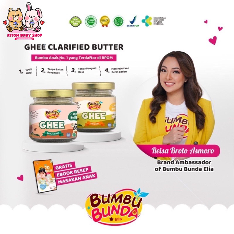 Bumbu Bunda Elia Ghee /Ghee Butter /Ghee Garlic Minyak Mpasi