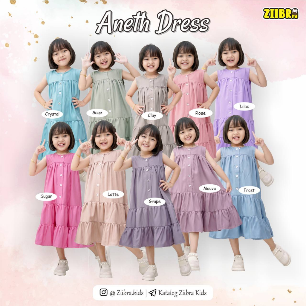 Afsheenastore aneth dress anak