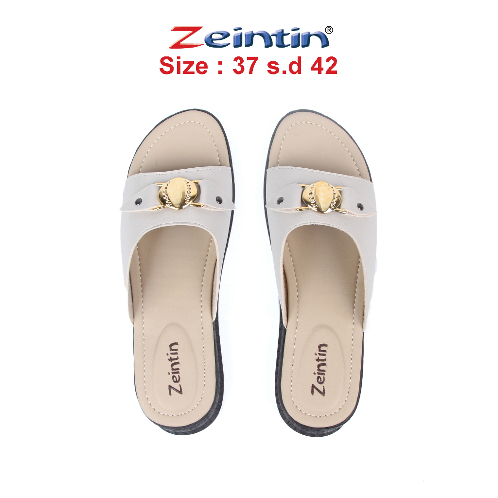 Zeintin - Sandal Wanita Jepit Casual Kulit Sintetis Original ZEINTIN HP