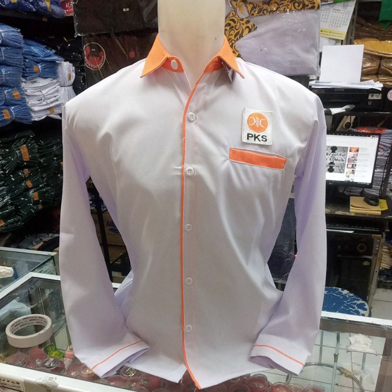 kemeja partai PKS lengan panjang