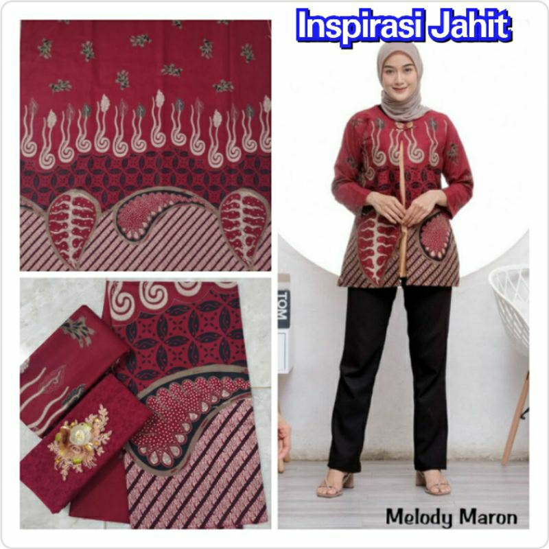 Bahan Bakal Kain Batik Premium Pekalongan Bahan Katun Halus Lembut Seragam Nikahan Bridesmaids Pria 