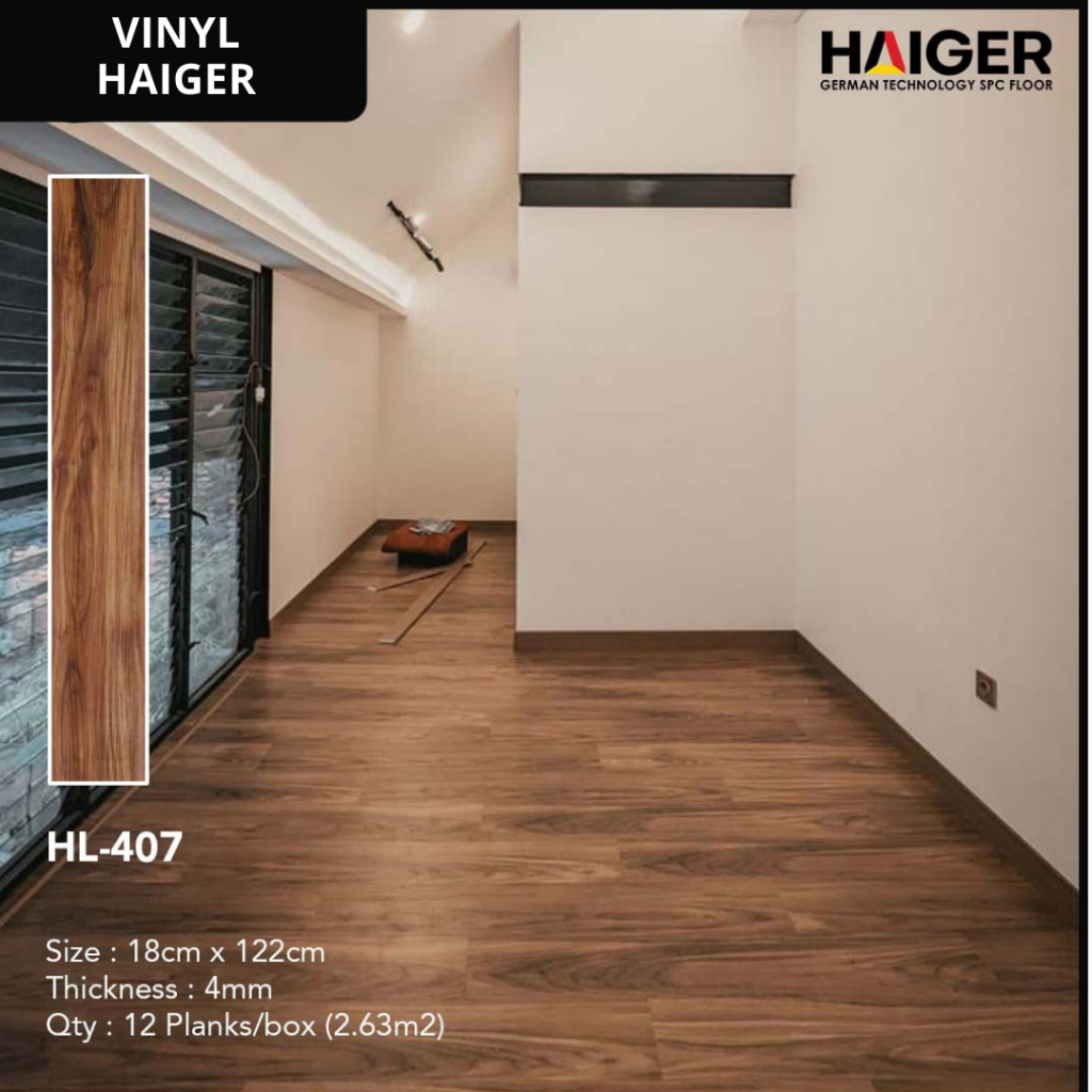 HAIGER LANTAI MOTIF KAYU SPC 4mm