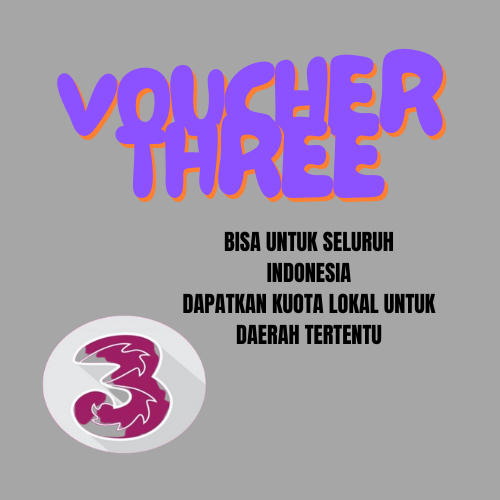 Voucher Isi Ulang Kuota Three | Isi Kuota Three Murah | Vucher Three Harian | Kuota Three Murah | Vo