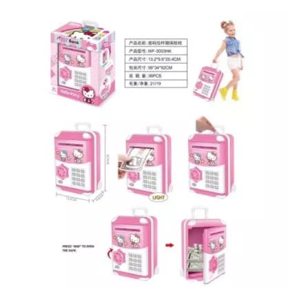 Celengan Brankas Frozen II Troli ATM Mini Trolley Case Piggy Bank Hello Kitty Doraemon Princes