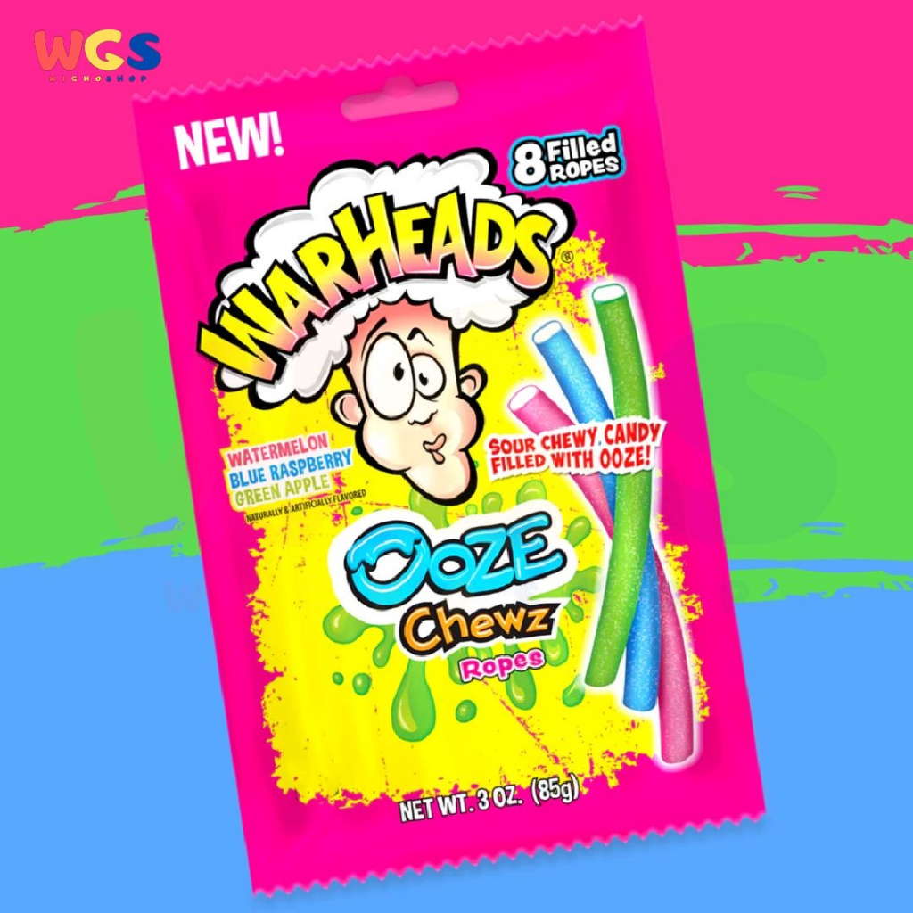Warheads Sour Chewy Candy Filled With Ooze Fruit Flavor 8 Filled 85g