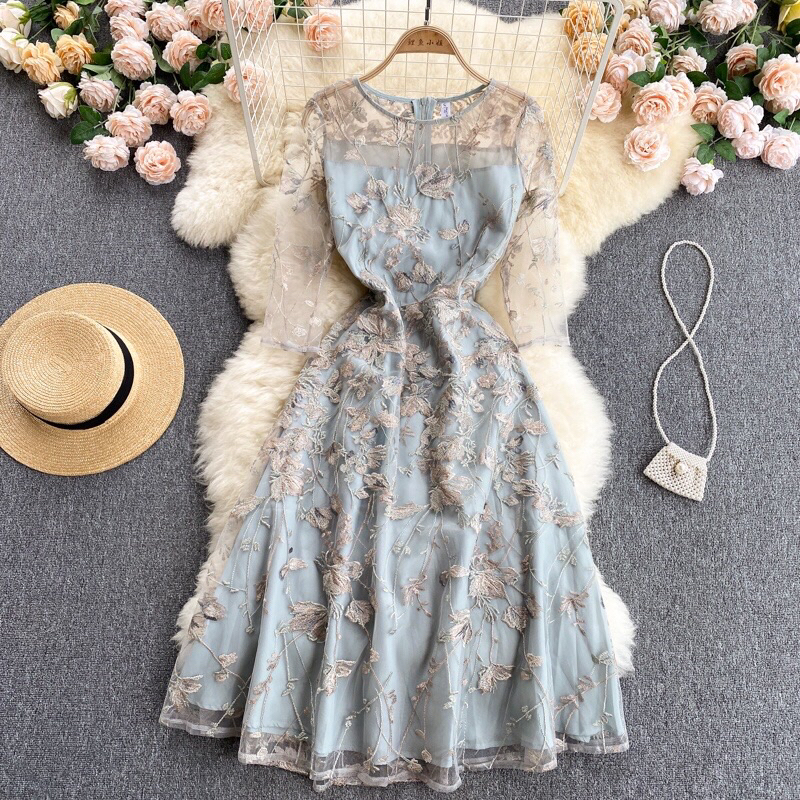 Mariposa Embroidery Dress