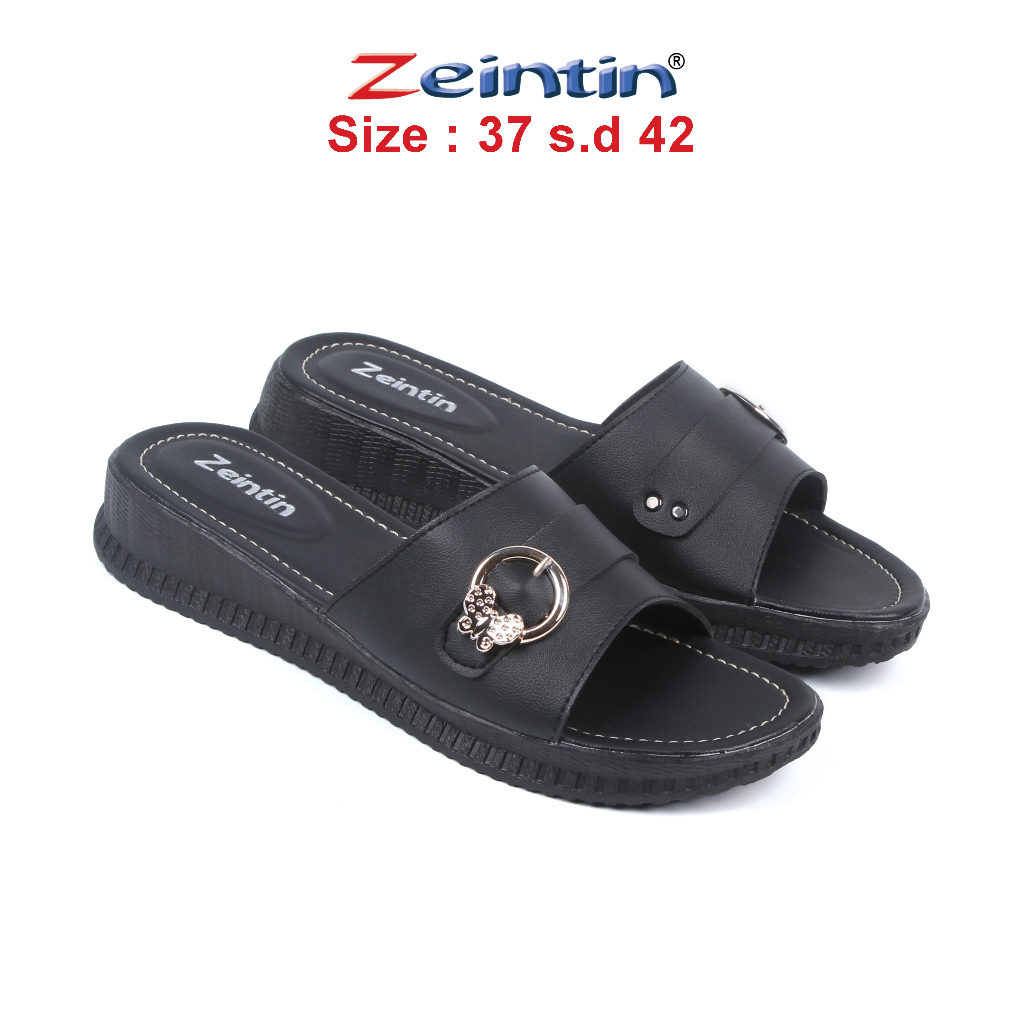 Zeintin - Sandal Wanita Kulit Sintetis Zeintin Original Sandal Wedges HP