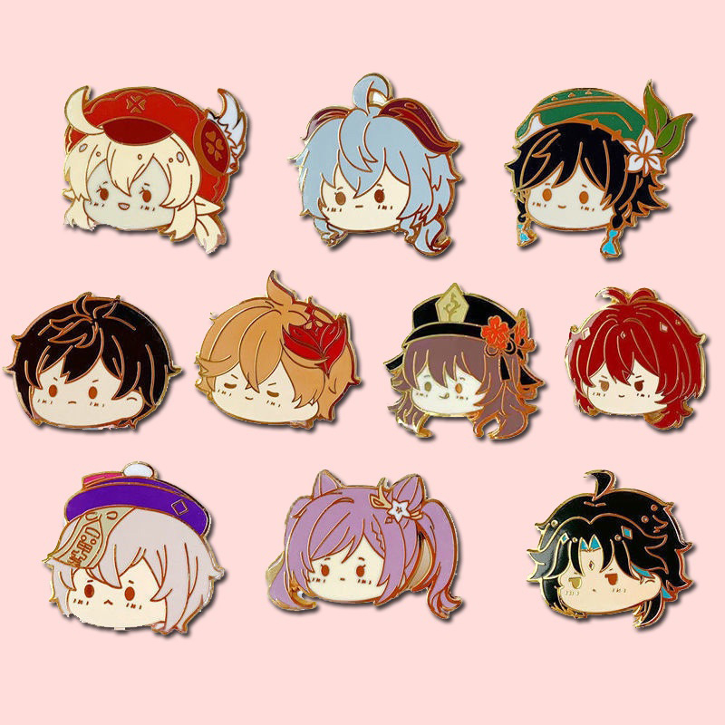 GI012 – Brooch Bros Pin Enamel Character Karakter Genshin Impact