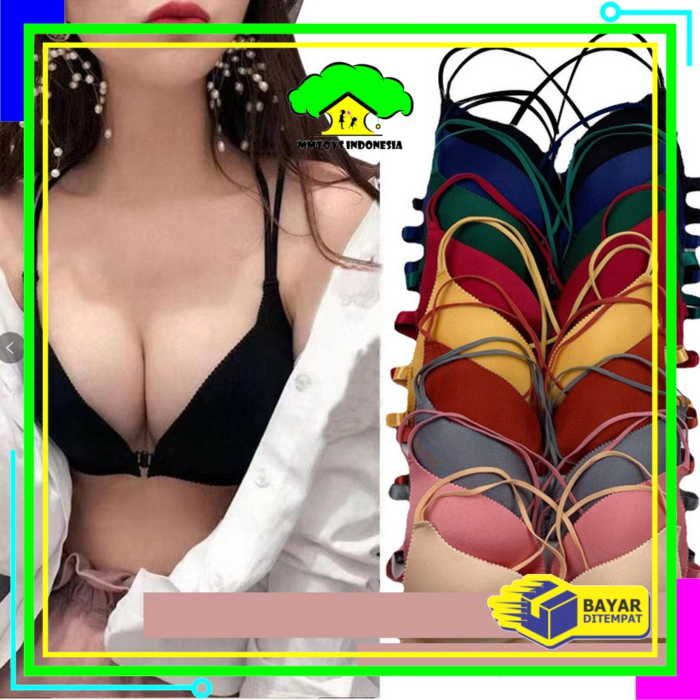 JT - TK008 Bra wanita Model Seamless Tanpa Kawat Kode 004 Seamless Gaya Korea untuk Wanita