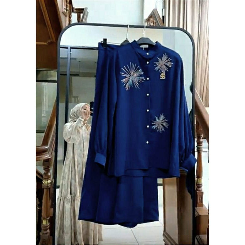 Shellasaukia one set celana kulot