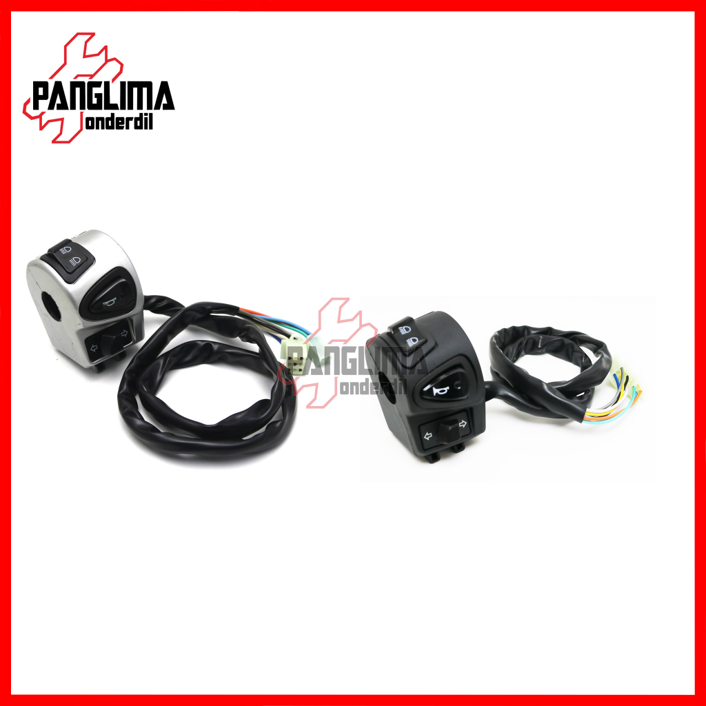 Handel Switch Kiri-Left Scoopy Karburator-Lama Handle-Hendle-Hendel-Holder Saklar Lampu Depan Dim-Sen-Sein-Klakson