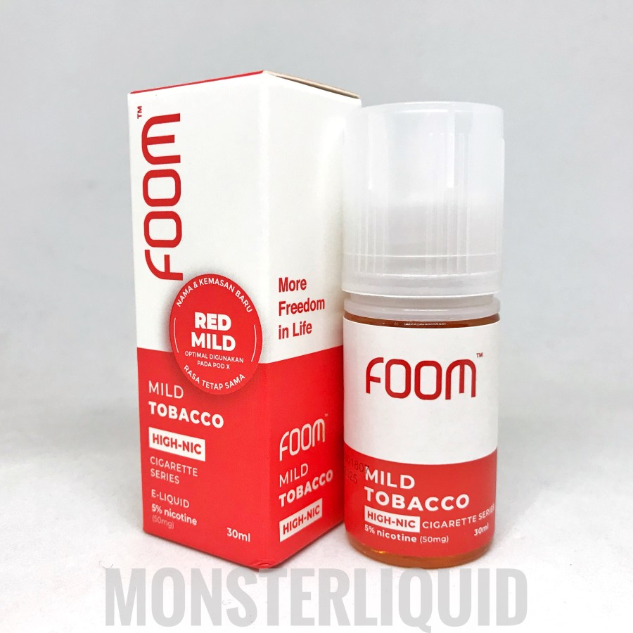 SALT FOOM CIGARETTE SERIES RED MILD TOBACCO 50MG 30ML