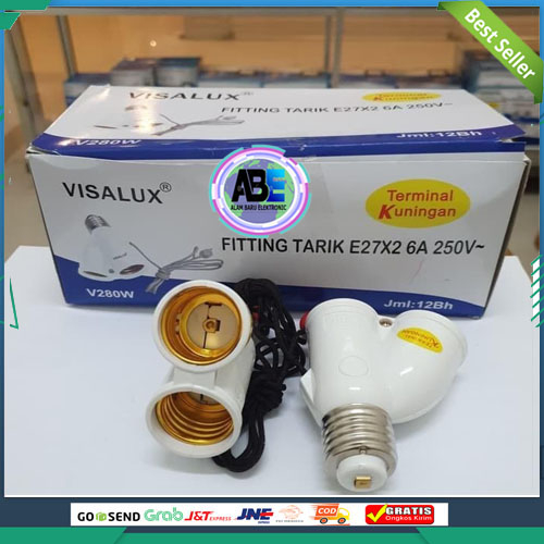 FITTING TARIK / FITTING LAMPU TARIK / FITTING DOUBLE VISALUX PROMO