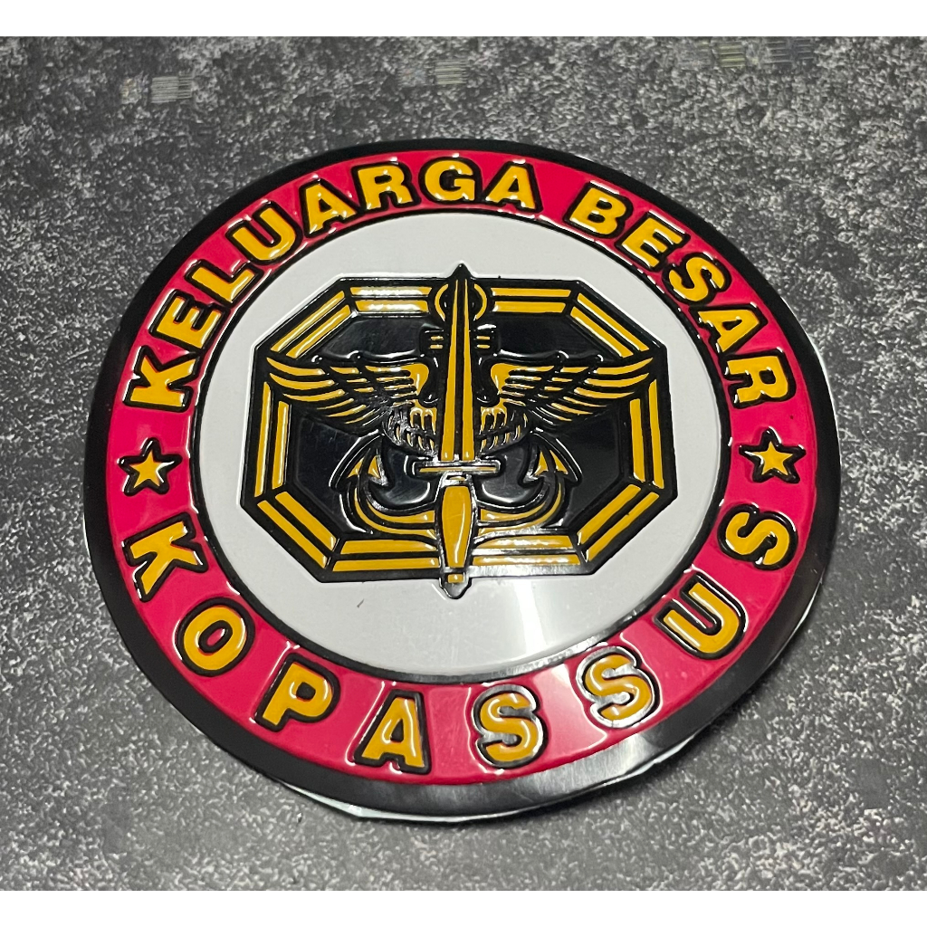 Sticker Kopassus Bulat (MPth Pataka) - Sticker Kopassus Stiker Kopassus Stiker Mobil