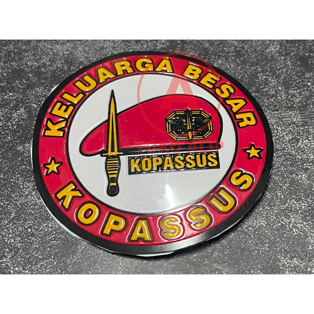 Sticker Kopassus Bulat (MPh Baret) - Baret Sticker Kopassus Stiker Kopassus Stiker Mobil
