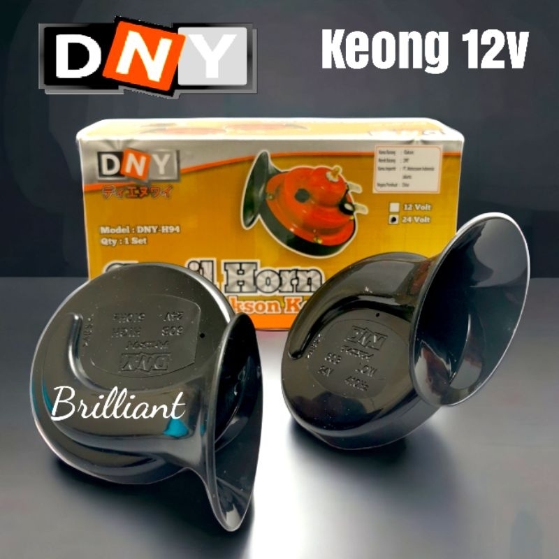 Klakson Dobel Keong - Universal 12v - Ekonomis Suara Yahud