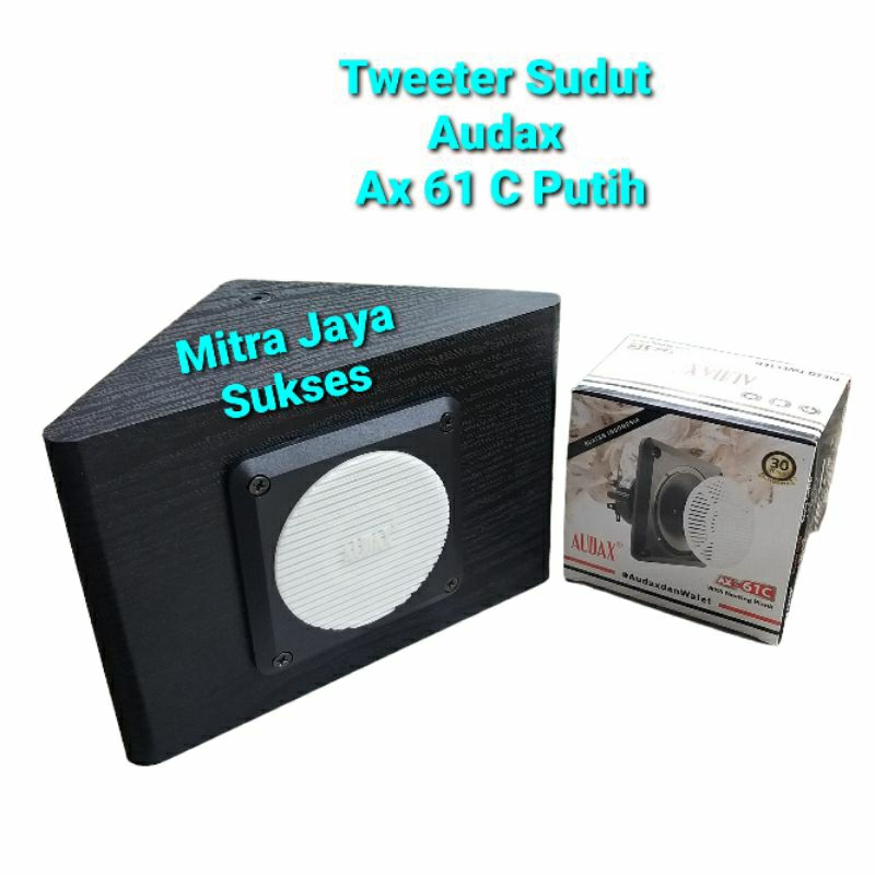 Tweeter Sudut Box Audax Ax 61 C PUTIH Speaker Walet