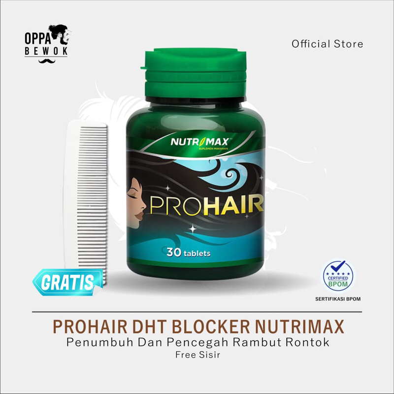 BIOTIN 7.500 Mcg PENUMBUH RAMBUT DAN BREWOK Jambang Alis Kumis