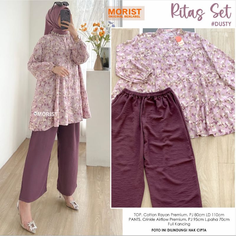 Set Setelan Wanita Motif Kombinasi Original Morist &quot;Part 1&quot; [Ribsi Binso Lesis Feira Loria Maru Kifia Cisea Rotia Lerio Itma Fiasa Ilona Fiona Gioca Lucio Lafan Okia Bunaf Lera Himsa Gimpi Giaca Filsa Lalpi Jenar Silse Tresa Fioli Sioca]