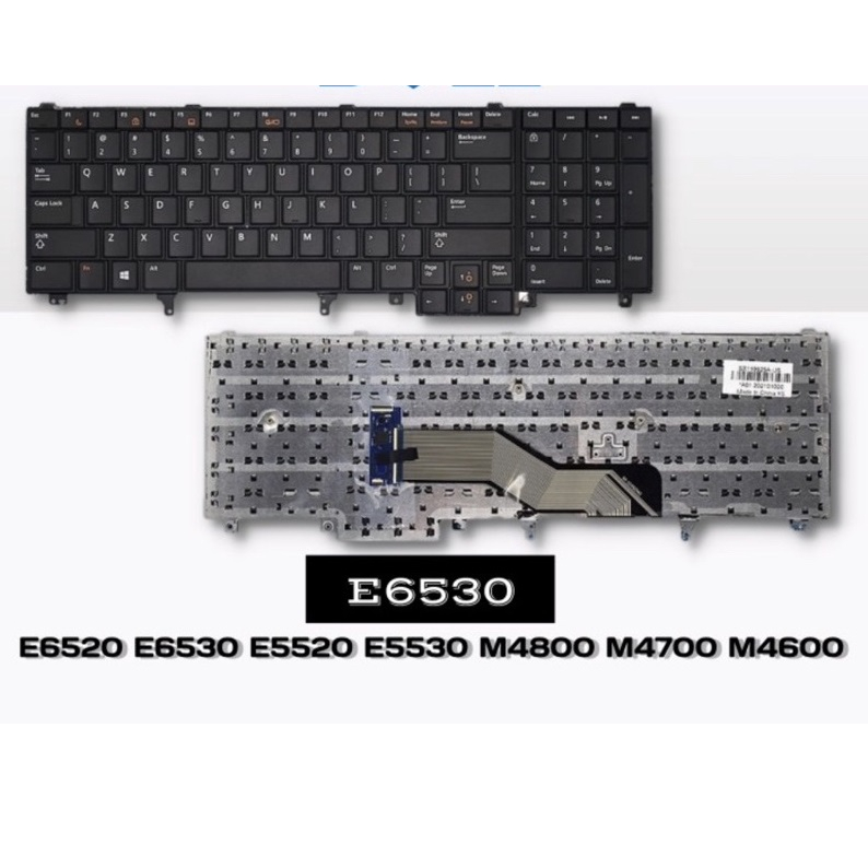 Keyboard Laptop Dell E6520 E5520 E5530 E6530 E6540 M4600 M4700 M6600 M6700