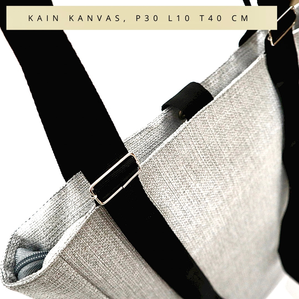 Backpack Dua gesper Kanvas Model Polos dan Motif Karakter Tas Ransel Cowok Cewek Sekolah COD semarang free ongkir