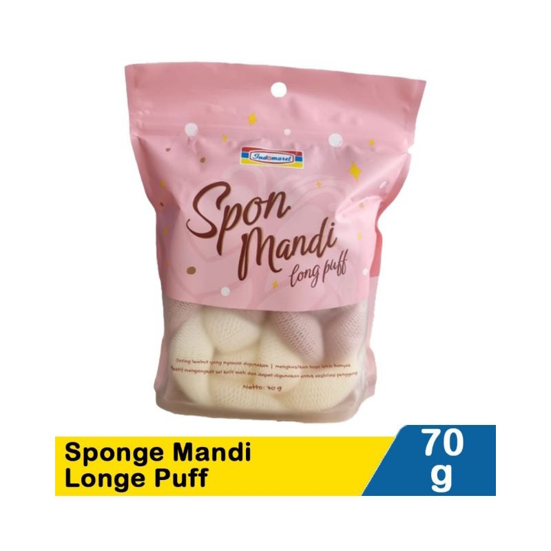 Sponge Spons Mandi Longe Puff indomaret 70g