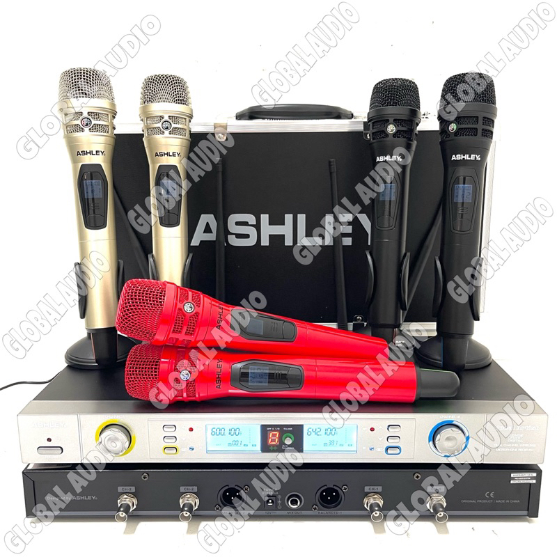 Mic Wireless Ashley Vocal Artist Original Free Koper 2bh Microphone Wireless Vocal Artis Bagus ( Bis