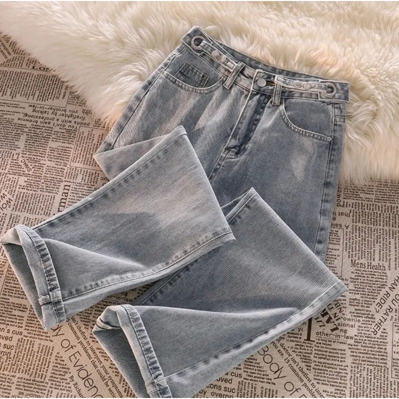 Celana Panjang HW Kulot Jeans Boyfriend Jeans Korea Jeans Celana Jeans Impor