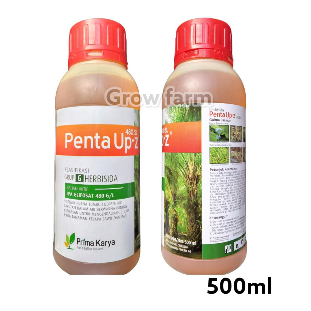 Penta UP Z 500ml Herbisida IPA Glifosat 480 g/L Pembasmi Gulma Sampai ke akar PRIMA KARYA Roundup