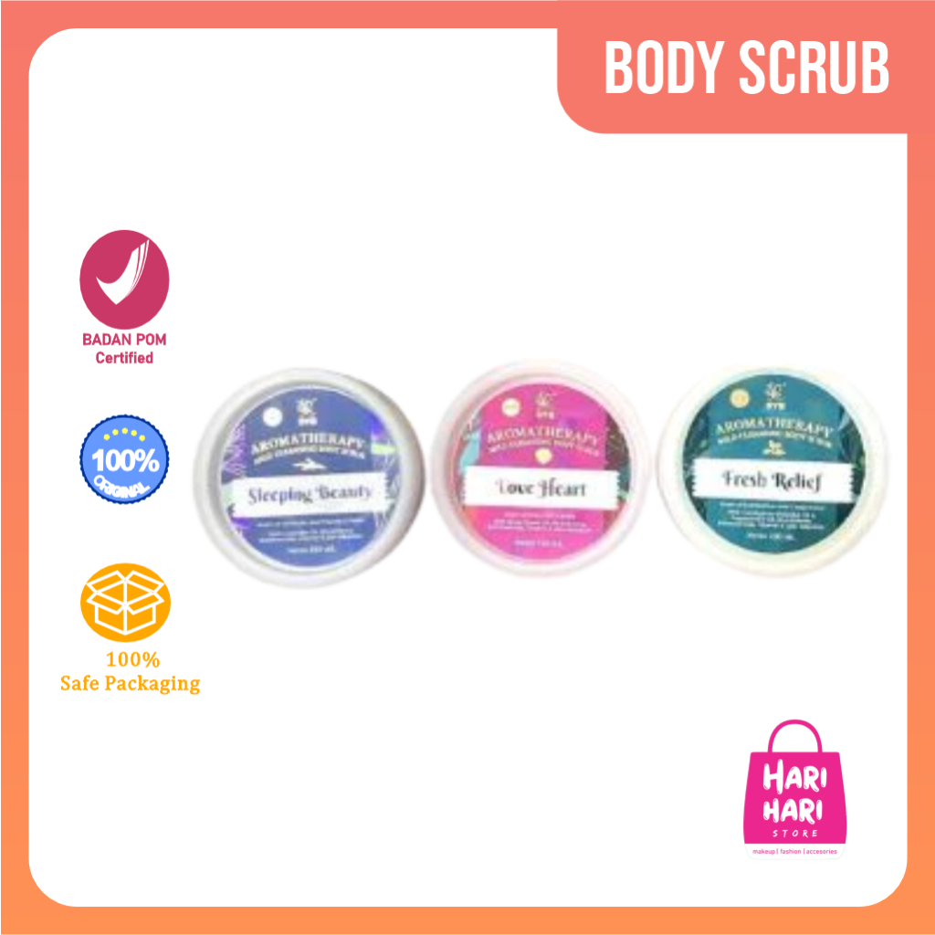 NEW SYB AROMATHERAPY MILD CLEANSING BODY SCRUB 3 VARIAN
