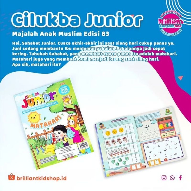 Buku Majalah Cilukba Junior Majalah Anak edisi 83