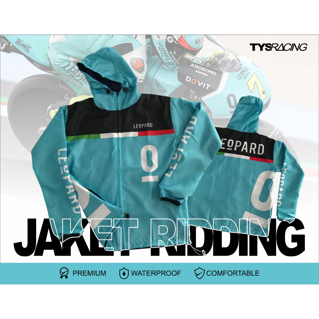 JAKET LEOPARD CUSTOM | JAKET RIDDING | JAKET WATERPROOF