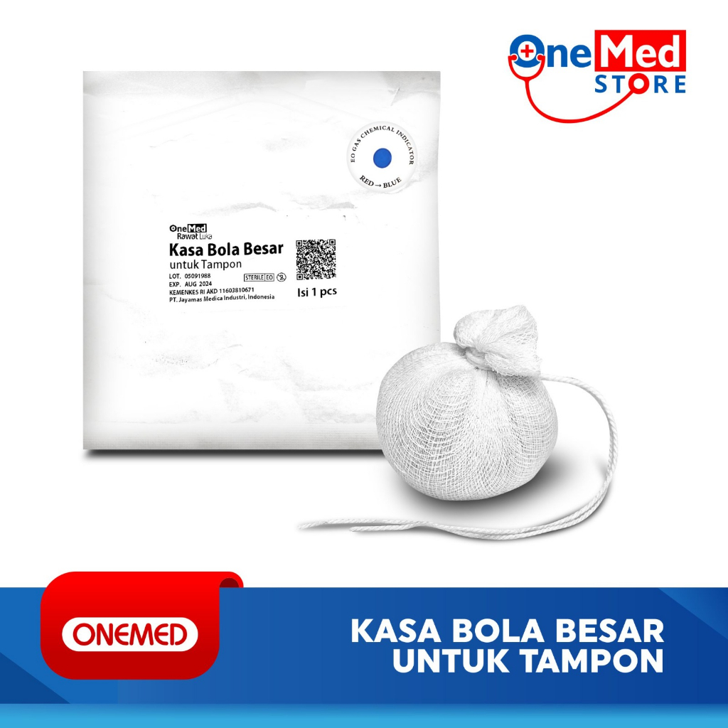 Kasa Bola Besar Steril Untuk Tampon OneMed Isi 1 Pcs SL