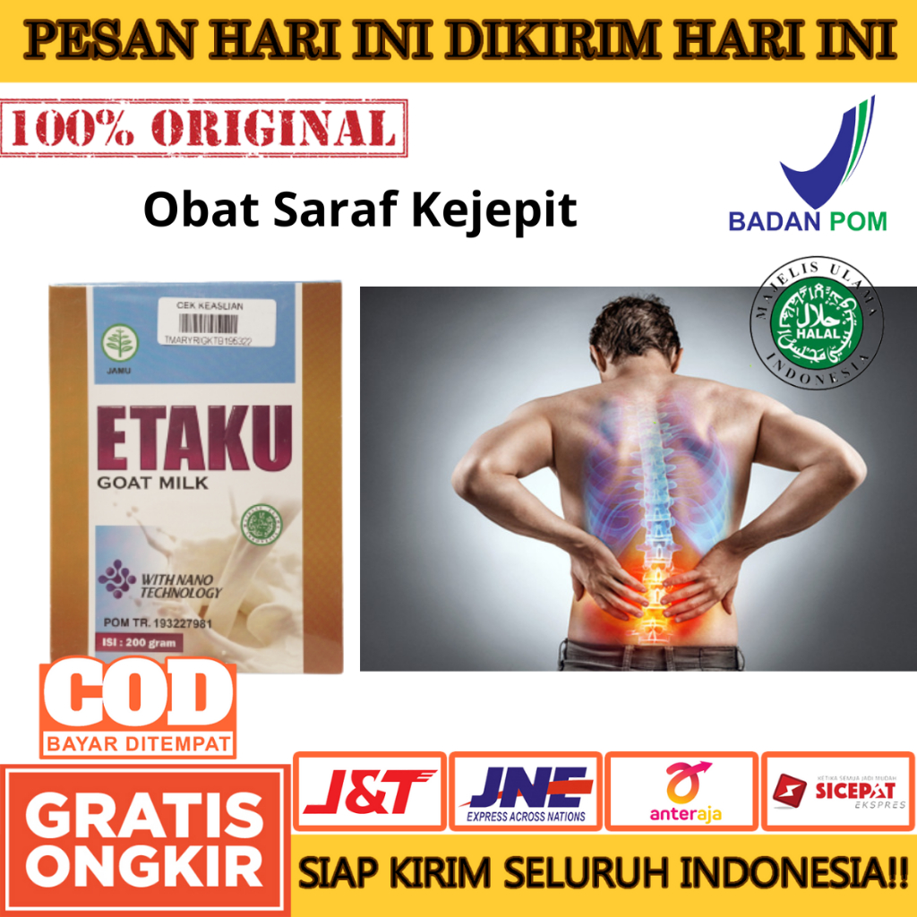 Walatra Etaku Goat Milk - Obat Saraf Kejepit Goat Milk Original With Nano Technology - Walatra Etaku