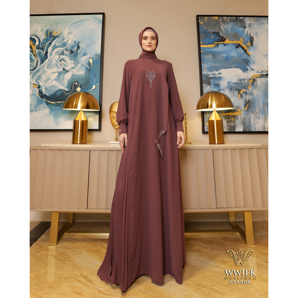 Baju Gamis Cyanur Dress Only by Wwiek Muslimah