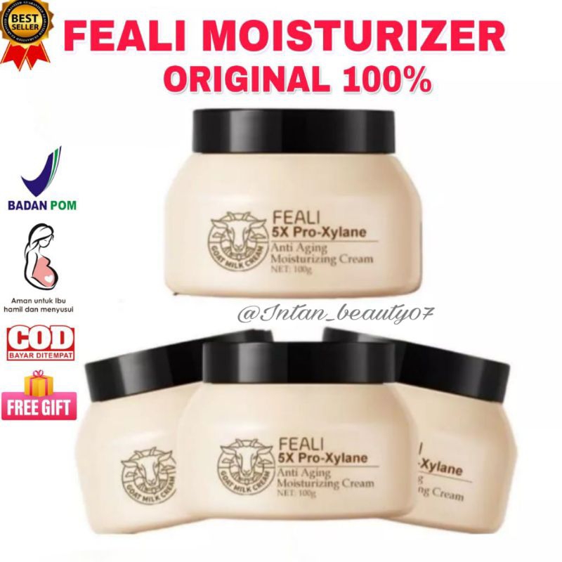 PROMO SIAP KIRIM‼️Feali Moisturizer Susu Kambing ORI (BPOM) Moisturizer Feali